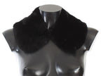 Black Mink Fur Shoulder Collar Scarf