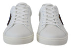 White Leather DG Logo Casual Sneakers Shoes