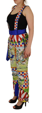 Multicolor Printed Snow Trouser Pants