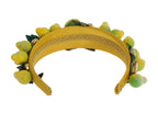 Yellow Lemons Sicily Crystal Diadem Tiara Headband