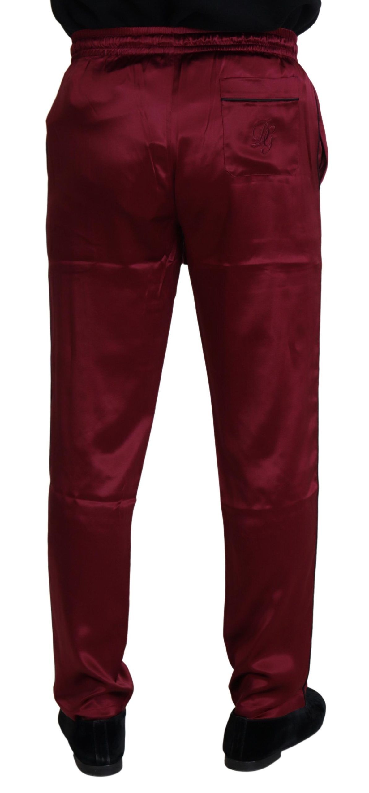 Bordeaux Silk DG Sleep Lounge Pants