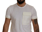 White Flap Pocket Short Sleeves T-shirt