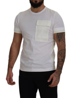 White Flap Pocket Short Sleeves T-shirt