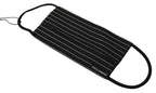Black White Stripes Elastic Ear Strap One Size Face Mask