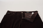 Brown Corduroy Men Casual Trouser Pants