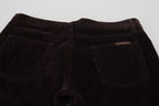 Brown Corduroy Men Casual Trouser Pants