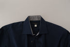 Navy Blue Cotton Dress Formal Shirt