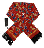Multicolor DG Umbrellas Print Shawl Fringe Scarf