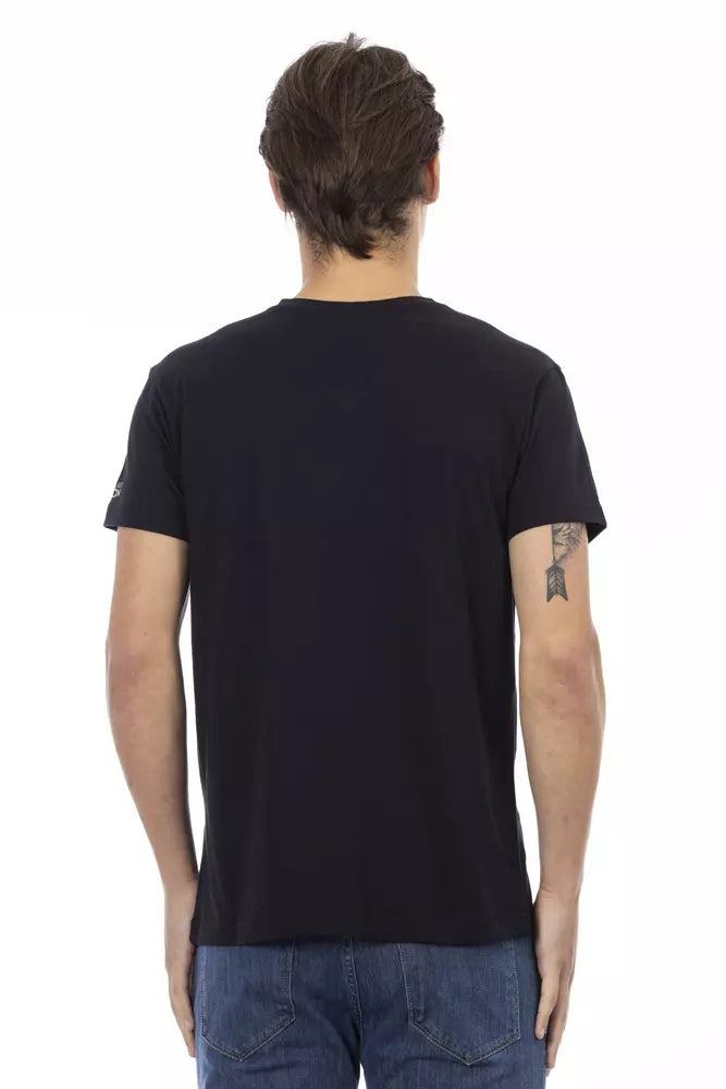 Black Cotton Men's T-Shirt