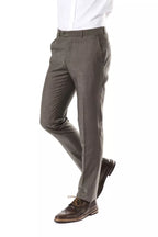 Gray Wool Mens Suit Pant