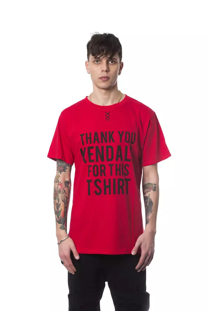 Red Cotton Men's T-Shirt