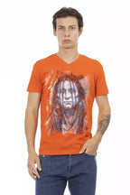 Orange Cotton Men's T-Shirt