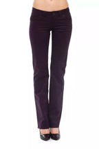 Purple Cotton Women Jeans