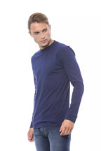 Blue Cotton Men's Sweater
