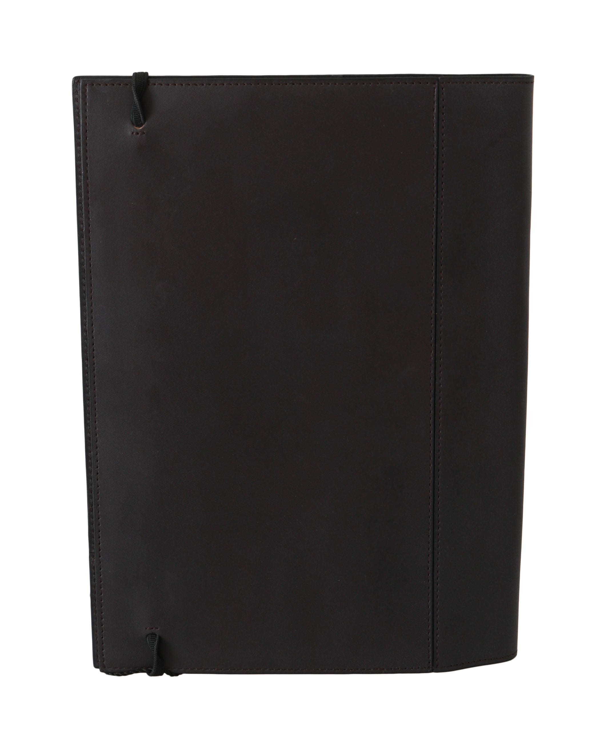 Black Leather Bifold Travel Holder Logo Wallet