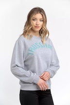 Gray Cotton Women Sweatshirt
