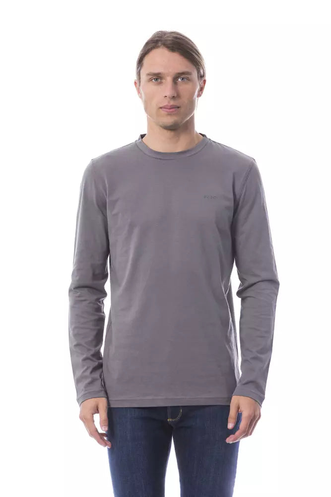 Gray Cotton Men's T-Shirt