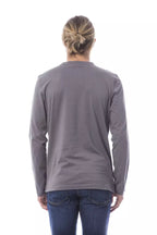 Gray Cotton Men's T-Shirt