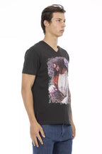 Black Cotton Men's T-Shirt