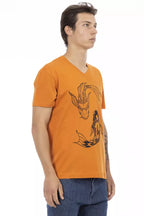 Orange Cotton Men's T-Shirt