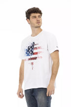 White Cotton Men's T-Shirt
