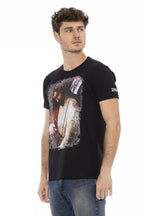 Black Cotton Men's T-Shirt