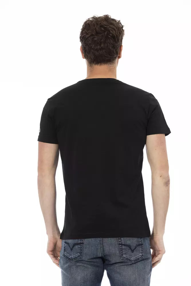 Black Cotton Men's T-Shirt