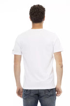 White Cotton Men's T-Shirt