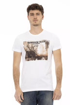 White Cotton Men's T-Shirt