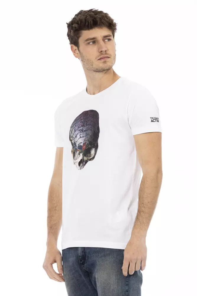 White Cotton Men's T-Shirt