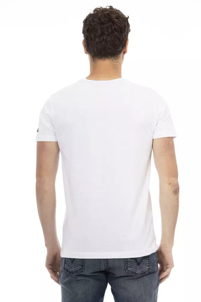 White Cotton Men's T-Shirt