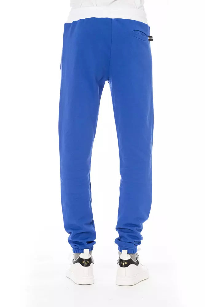 Blue Cotton Men's Sport Pant