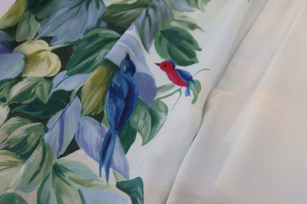 White Floral Printed Men Jogger Pants