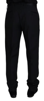 Black Wool Chino Formal Pants