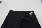 Black Wool Chino Formal Pants