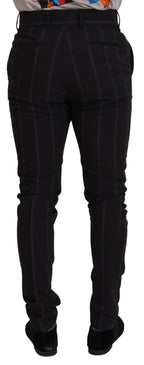 Black Wool Chino Formal Men Pants