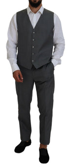 Gray MARTINI 3 Piece Slim Fit Suit