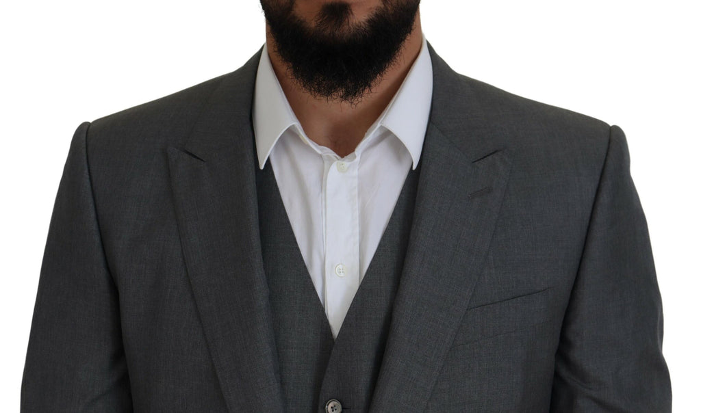 Gray MARTINI 3 Piece Slim Fit Suit