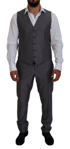 Gray SICILIA 3 Piece Slim Fit Suit