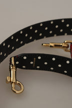 Red Python Leather Crystals Reversible Shoulder Strap