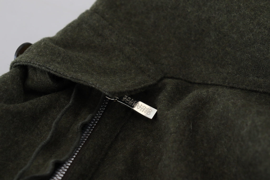 Green Lace Up Leg Women Tapered Pants