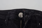 Black Cotton Slim Fit Women Casual Denim Jeans
