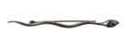 Silver Brass Crystal Spilla Serpente Brooch Pin
