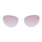 Beige Plastic Sunglasses
