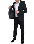 Black Wool Single Breasted MARTINI Blazer