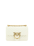 White Leather Love One Mini Shoulder Bag