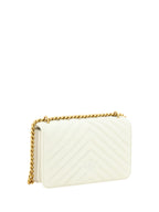 White Leather Love One Mini Shoulder Bag