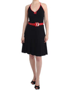 Black belted palladio dress