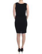 Black pencil sheath dress