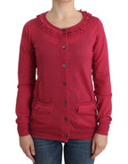 Pink wool cardigan